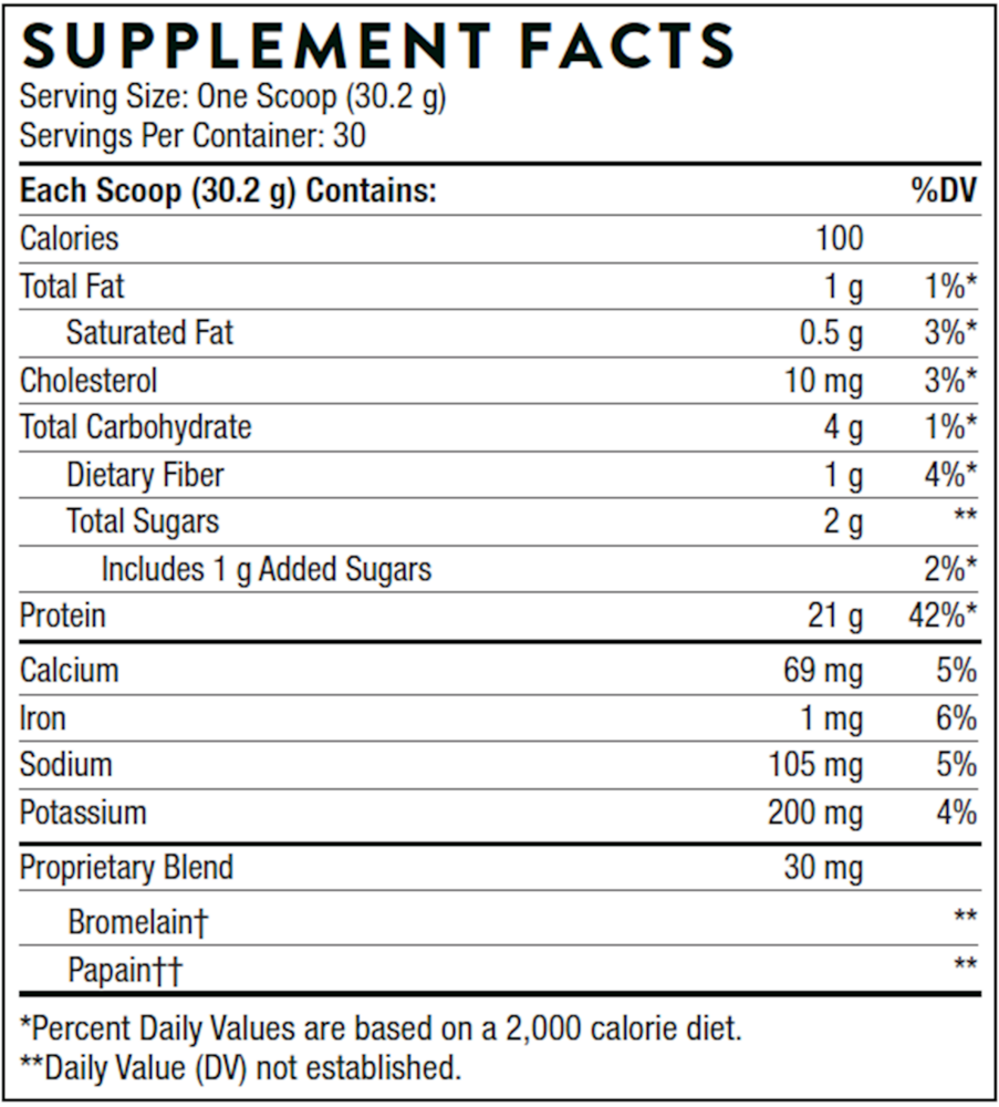Whey Protein Isolate by Thorne Chocolate