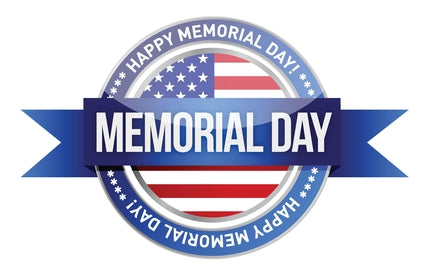 Memorial day. us seal and banner illustration design