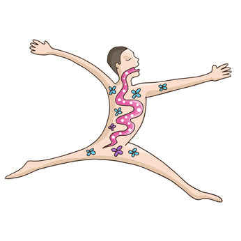An image of a healthy digestion man.