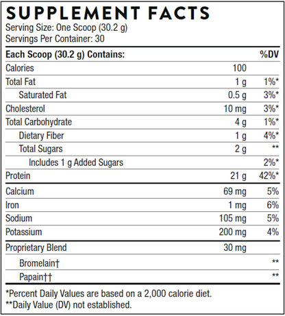 Whey Protein Isolate by Thorne Chocolate