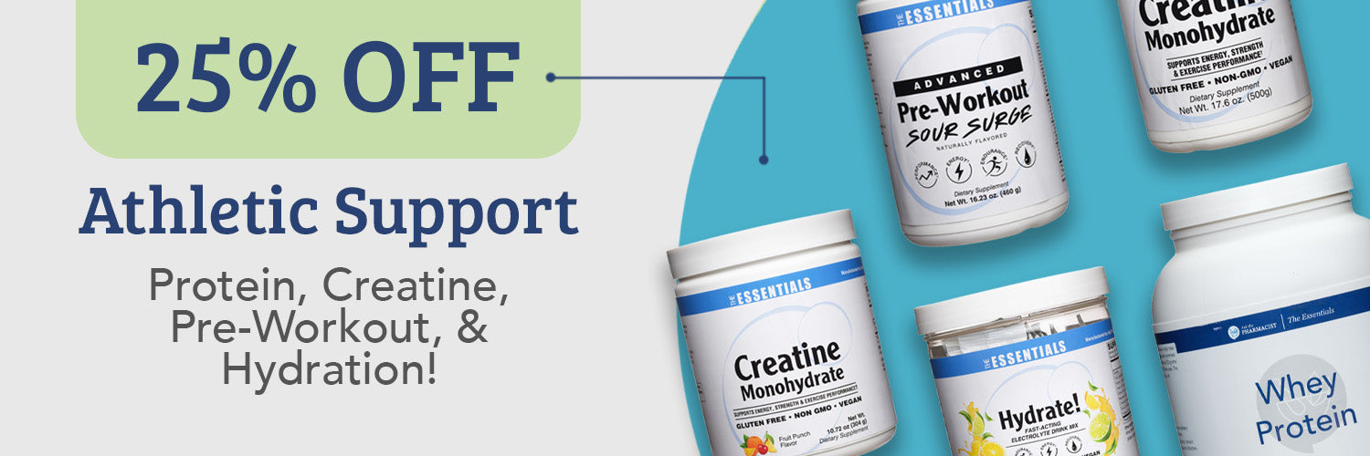 Save 25% on all athletic support supplements!