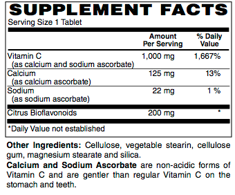 Buffered C Tablets (1,000 mg)