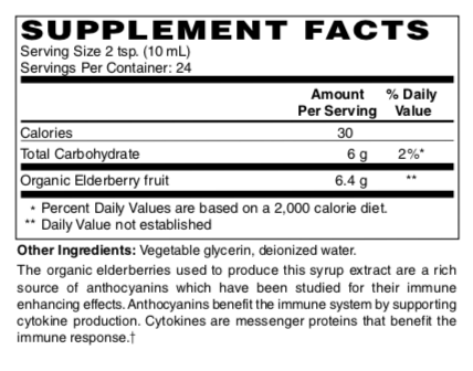 Elderberry Syrup (Sambucus Nigra)