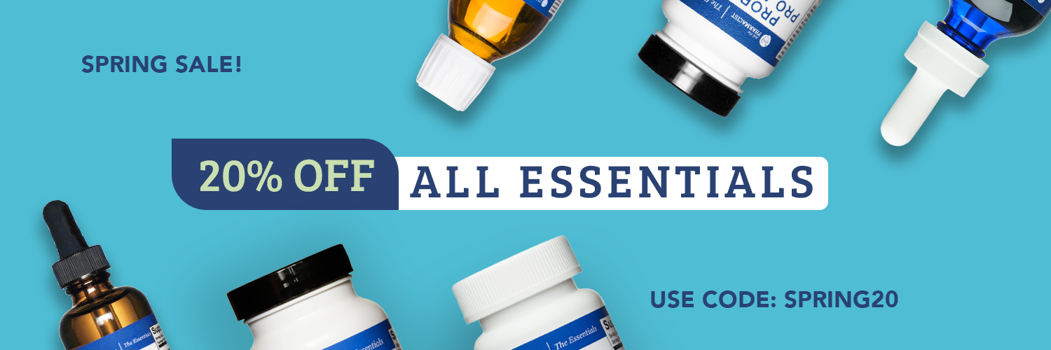 All Essentials are 20% Off with code: SPRING20