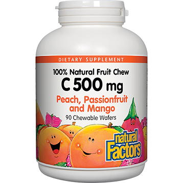 Chewable C 500mg Peach, Passionfruit and Mango Flavored