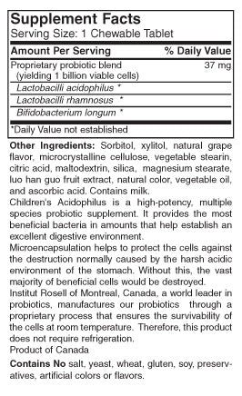 Children's Chewable Acidophilus