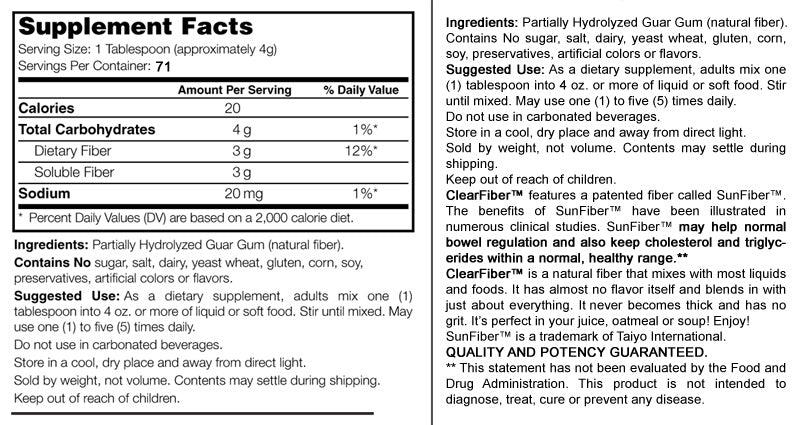 Clear Fiber (10 oz)