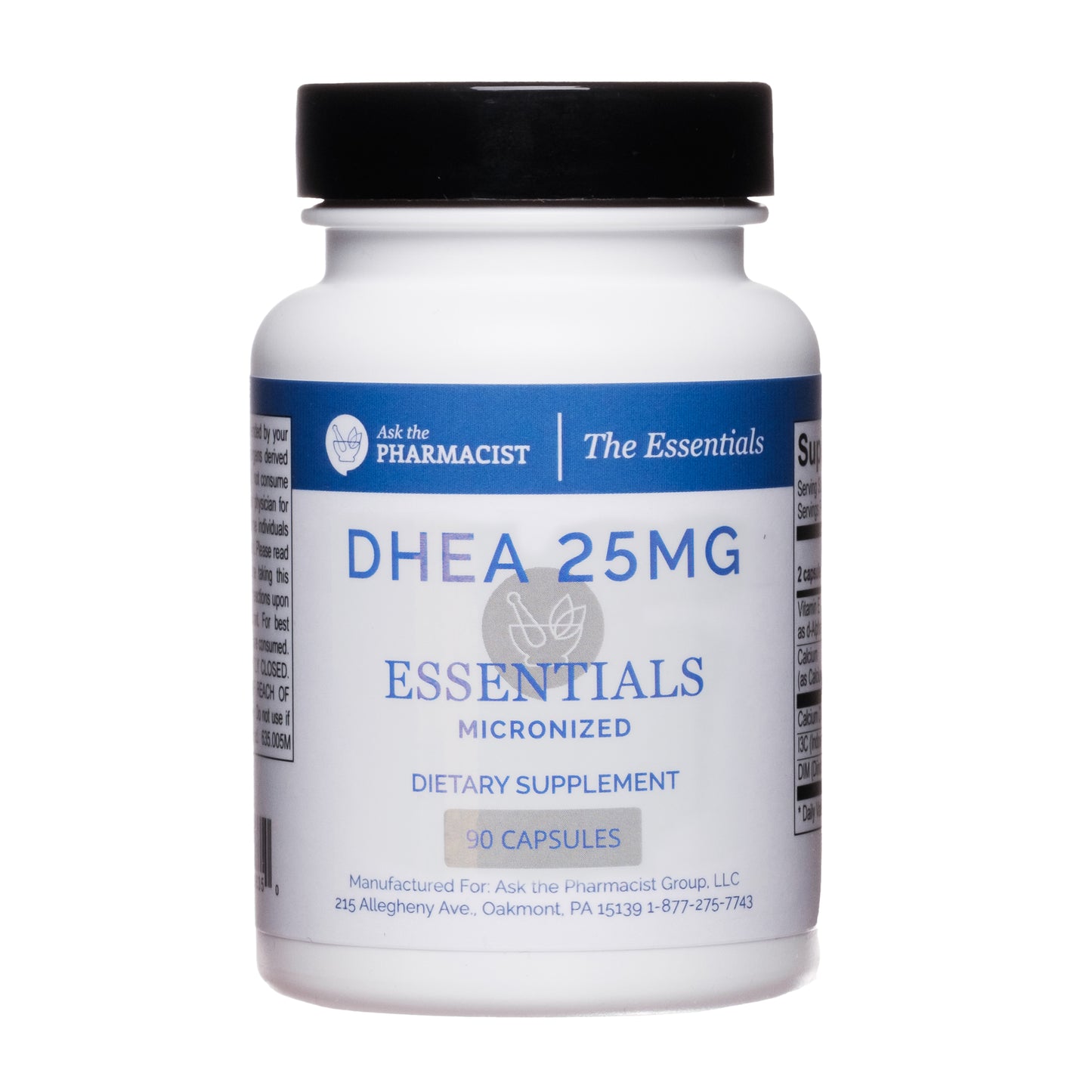 DHEA 25mg Essentials Micronized Capsules