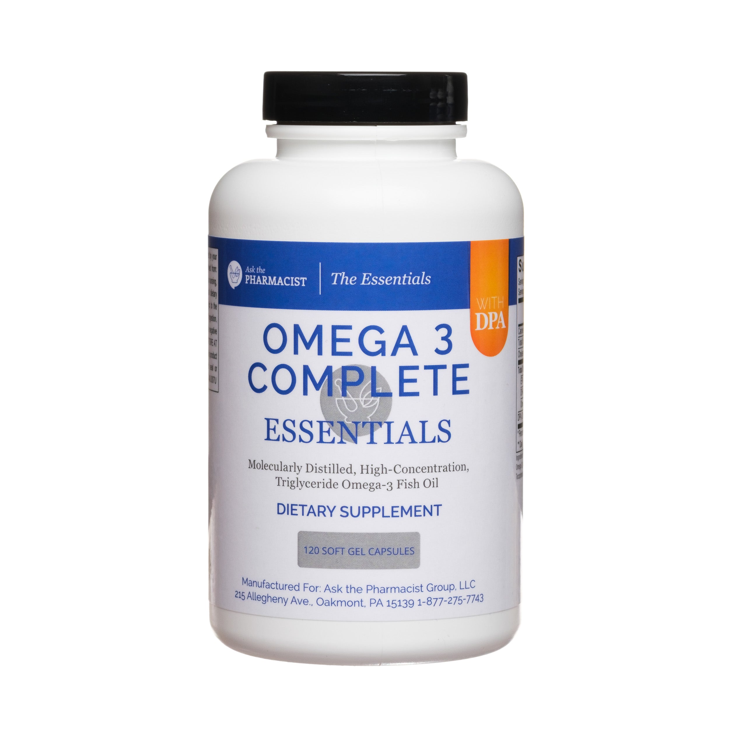 Omega-3 Complete: High-Absorption Triglyceride Fish Oil with DPA