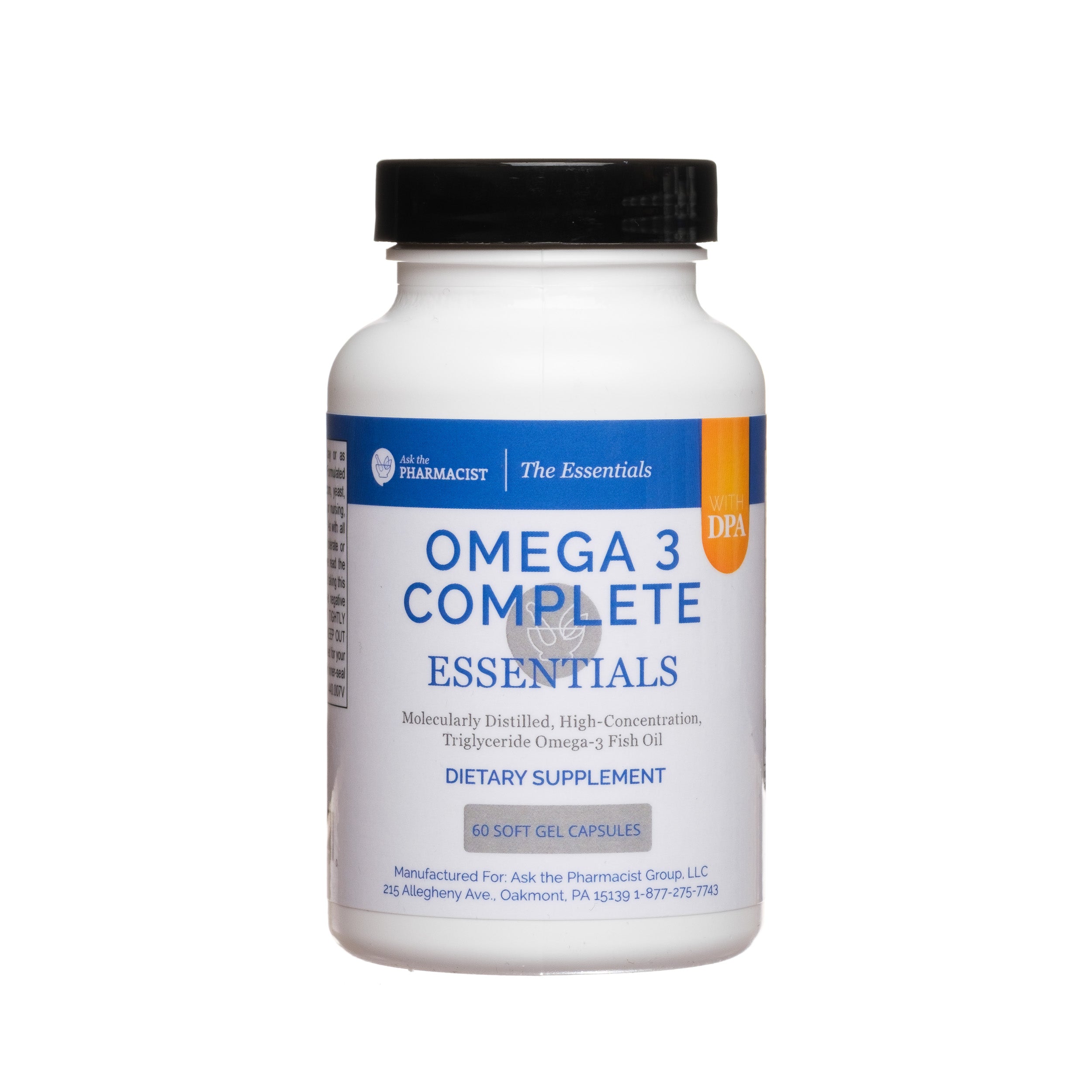 Omega-3 Complete: High-Absorption Triglyceride Fish Oil with DPA