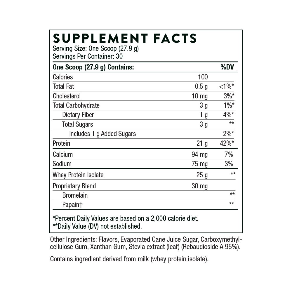 Whey Protein Isolate (Thorne)