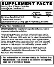 Cinnamon CinSulin 500mg