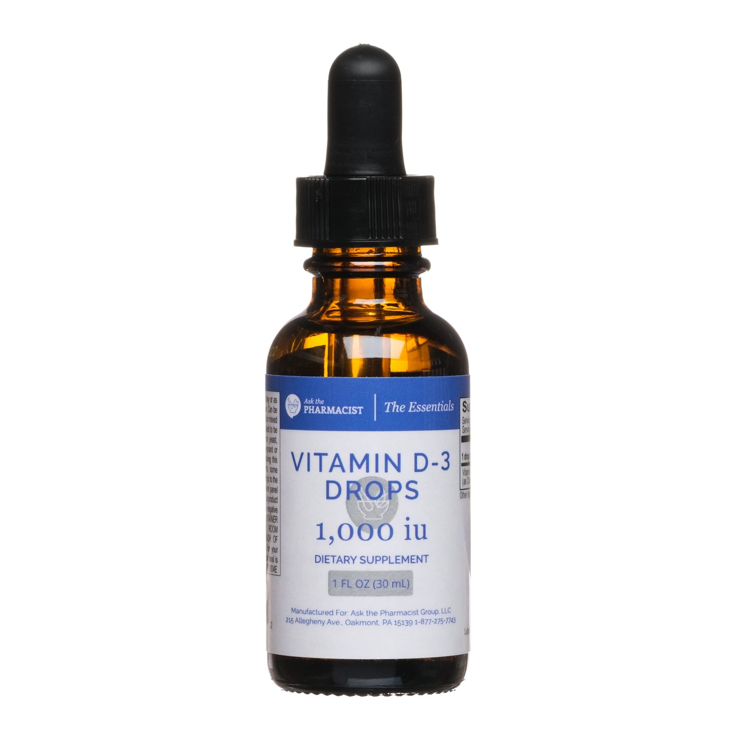 Vitamin D-3 Drops (1000 I.U.)